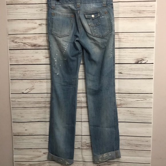 Dolce and Gabbana Distressed Cuffed Jeans - Picture 4 of 8